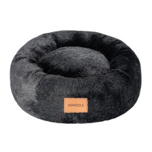 Shaggy Round M – soft and universal bed – black
